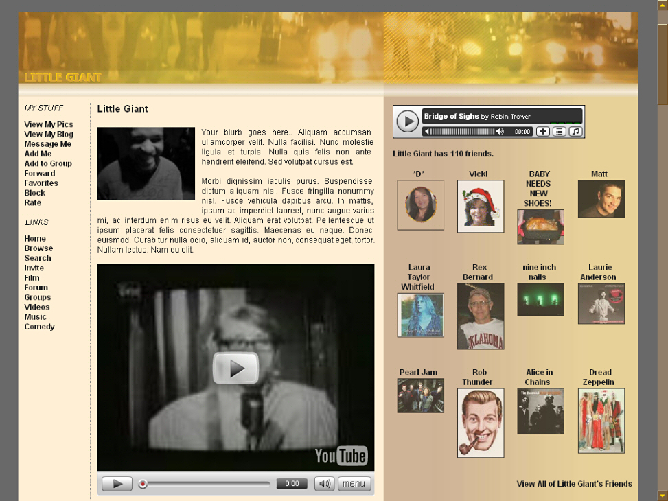 MySpace DIV Layouts, Plain MySpace Layouts, EasytoUse Overlays